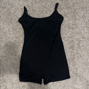 SHEIN Black Ribbed Jumpsuit
